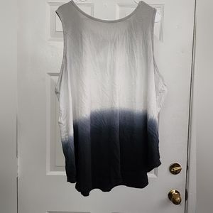 Blue and grey tank top twisted back size 2xl